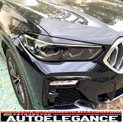 parafanghi gross sguardo nero lucido for bmw x5 g05 & x6 g06-mostra il titolo originaletesto coprifari originali evil eye black gloss for bmw x5 g05 &