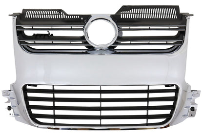 Front grille for VW Golf 5V 2003-2009 R32 glossy black chrome look