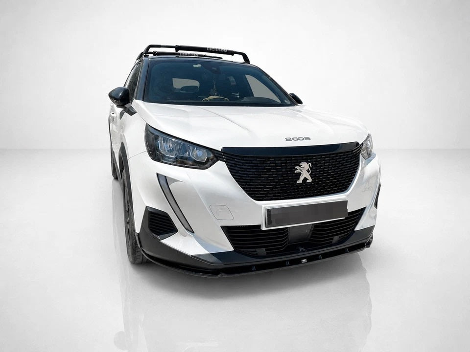 👉Splitter Anteriore per Peugeot 2008 MK2 2019-2023 Spoiler Nero Lucido👈
