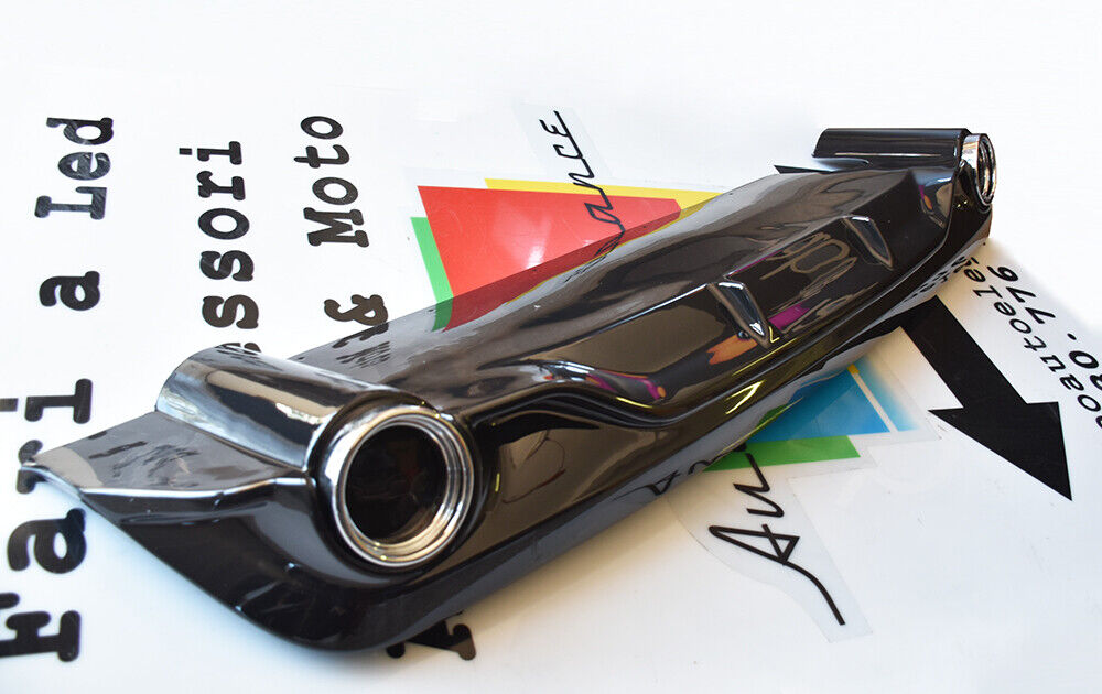SOTTO PARAURTI POSTERIORE PEUGEOT 308 II DIFFUSORE GTI NERO LUCIDO ABS ., 0254