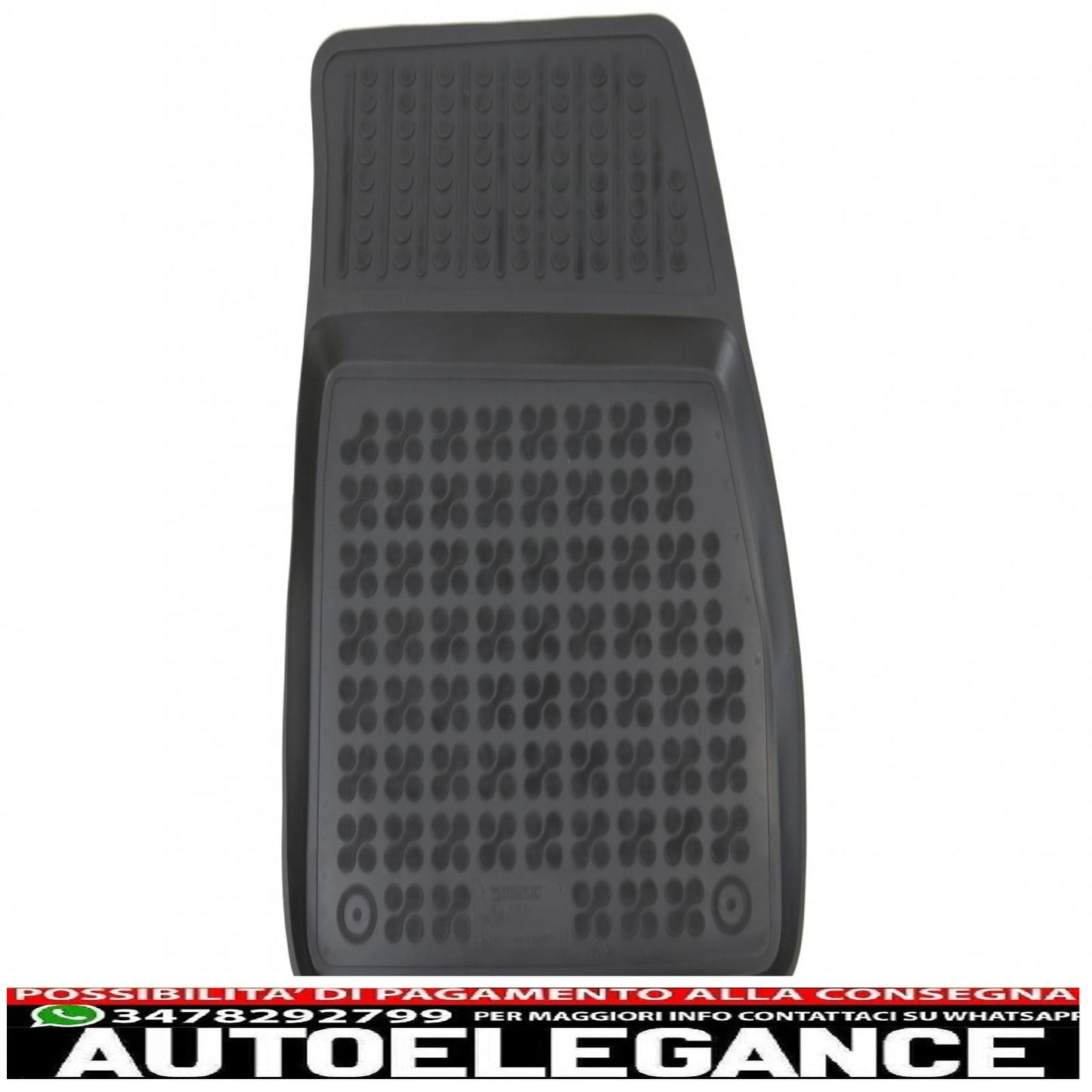 Black rubber car mats suitable for ford fiesta mk7 (2017-up) ecosport ii (2012-) ford puma (2019-)