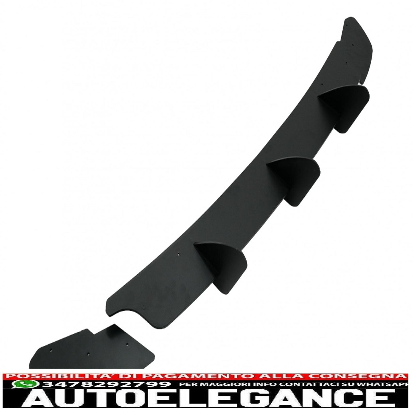 estensione paraurti posteriore per diffusore e splitter laterali posteriori adatta per vw golf vi 6 gti (2008-2013) nero