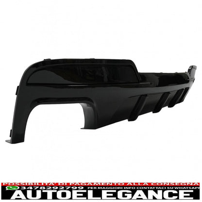 Diffusore d'aria sinistro a doppia uscita adatto per bmw serie 5 f10 f11 berlina touring (2011-2017) m-performance design nero pianoforte
