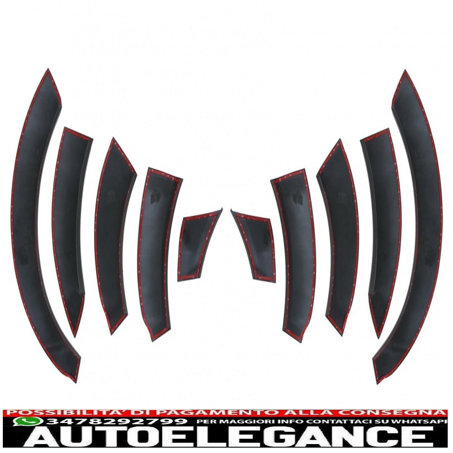 parafanghi passaruota adatti per audi q7 4l (2006-2010) pacchetto fuoristrada - strisce laterali