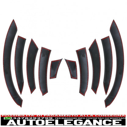 parafanghi passaruota adatti per audi q7 4l (2006-2010) pacchetto fuoristrada - strisce laterali