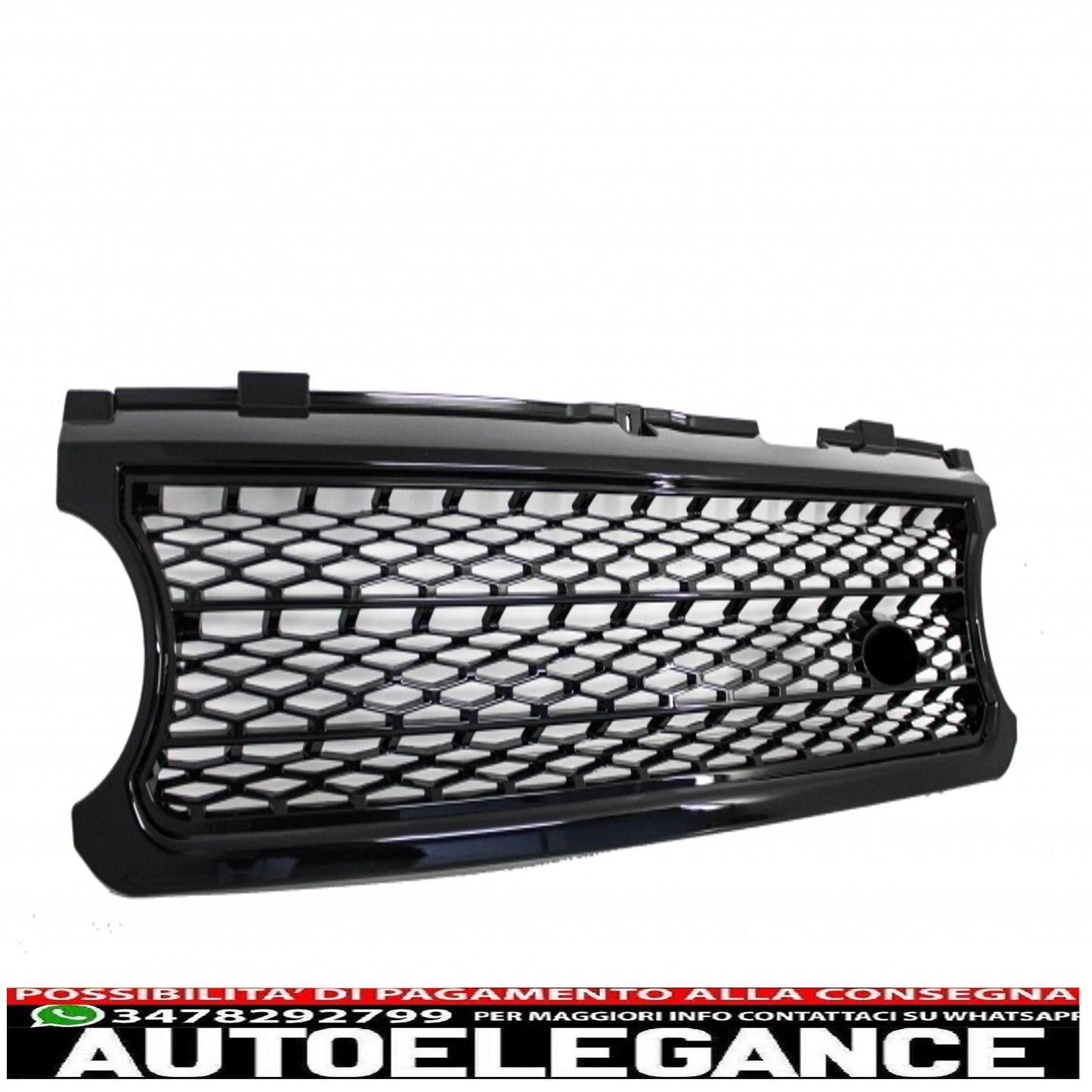 central grille with side vents suitable for land rover vogue iii l322 (2006-2009) supercharged edition autobiography black 
