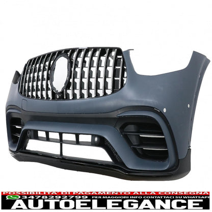body kit suitable for mercedes glc suv facelift x253 (2020-up) glc63 chrome design 