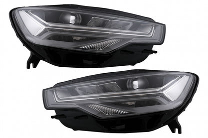 FARI ANTERIORI ADATTI PER AUDI A6 4G 2011-2014 XENON LOOK LIFT FULL LED