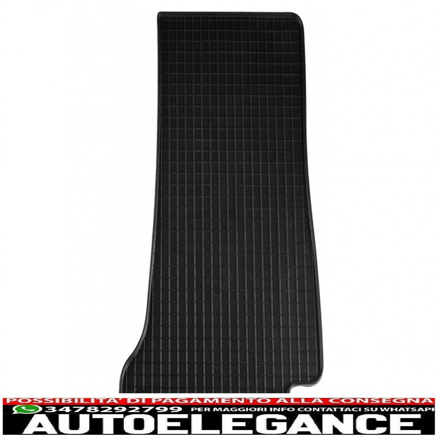 Rubber mat suitable for mercedes c class w205 2014+ black
