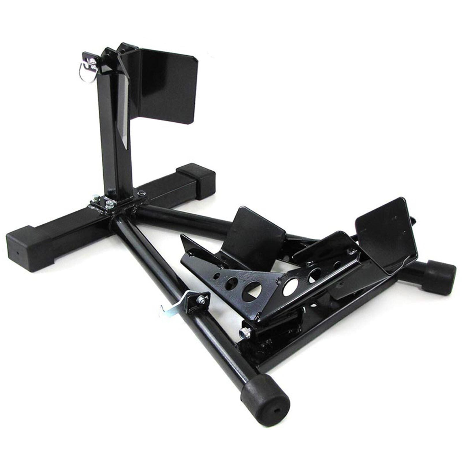 Cavalletto di montaggio cavalletto moto con bilanciere regolabile fino a 680kg nero AUTOELEGANCERICAMBI