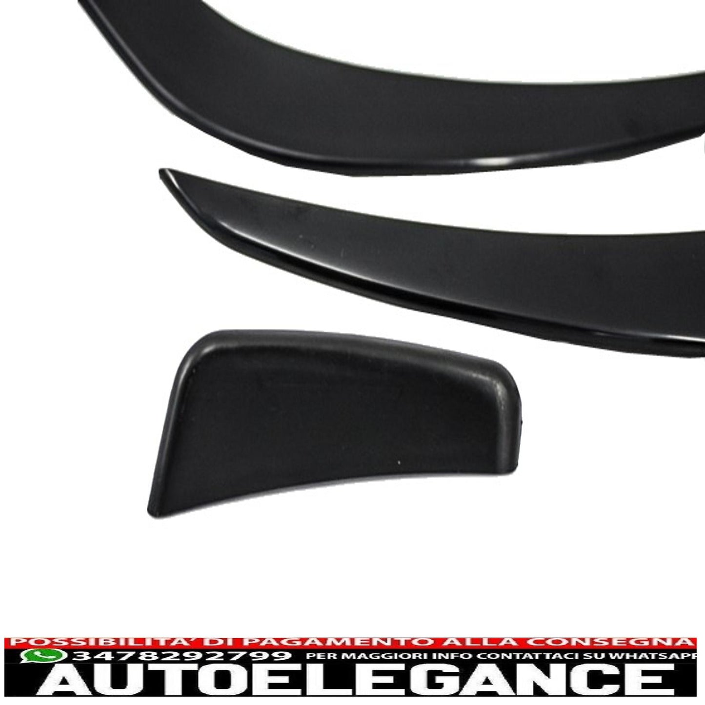 Alette aerodinamiche splitter paraurti anteriore adatte per mercedes w176 classe a (2012-08/2015) design a45 AUTOELEGANCERICAMBI