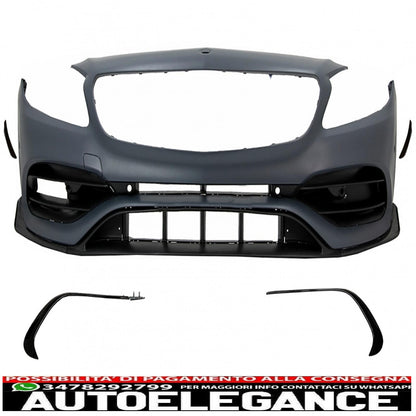 complete body kit with grille suitable for mercedes a-class w176 (2012-2018) restyling a45 design 