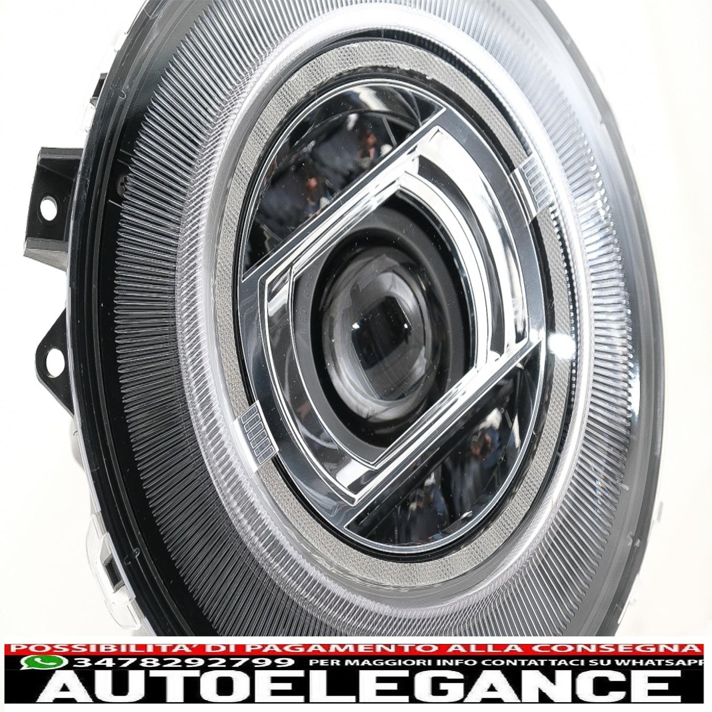 fari anteriori full led adatti per mercedes classe g w463 (2005-2017) design cromato facelift 2018 con accensione dinamica