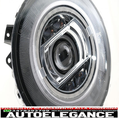 fari anteriori full led adatti per mercedes classe g w463 (2005-2017) design cromato facelift 2018 con accensione dinamica