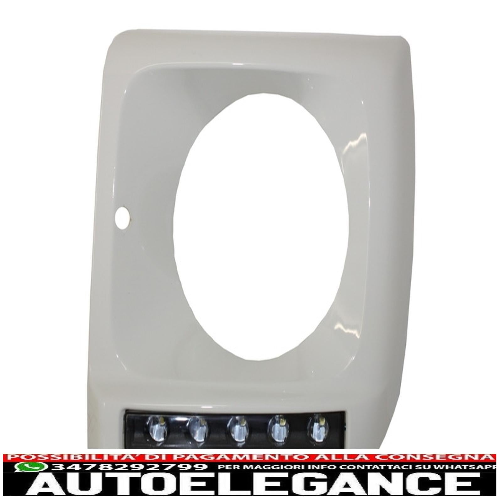 Copri fari bianchi con led drl luci di marcia diurna adatti per mercedes classe g w463 (1989-2012) design g65 AUTOELEGANCERICAMBI