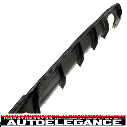 paraurti posteriore spoiler mantovana diffusore doppia uscita adatto per bmw serie 3 f30 f31 (2011-2019) limousine touring m design