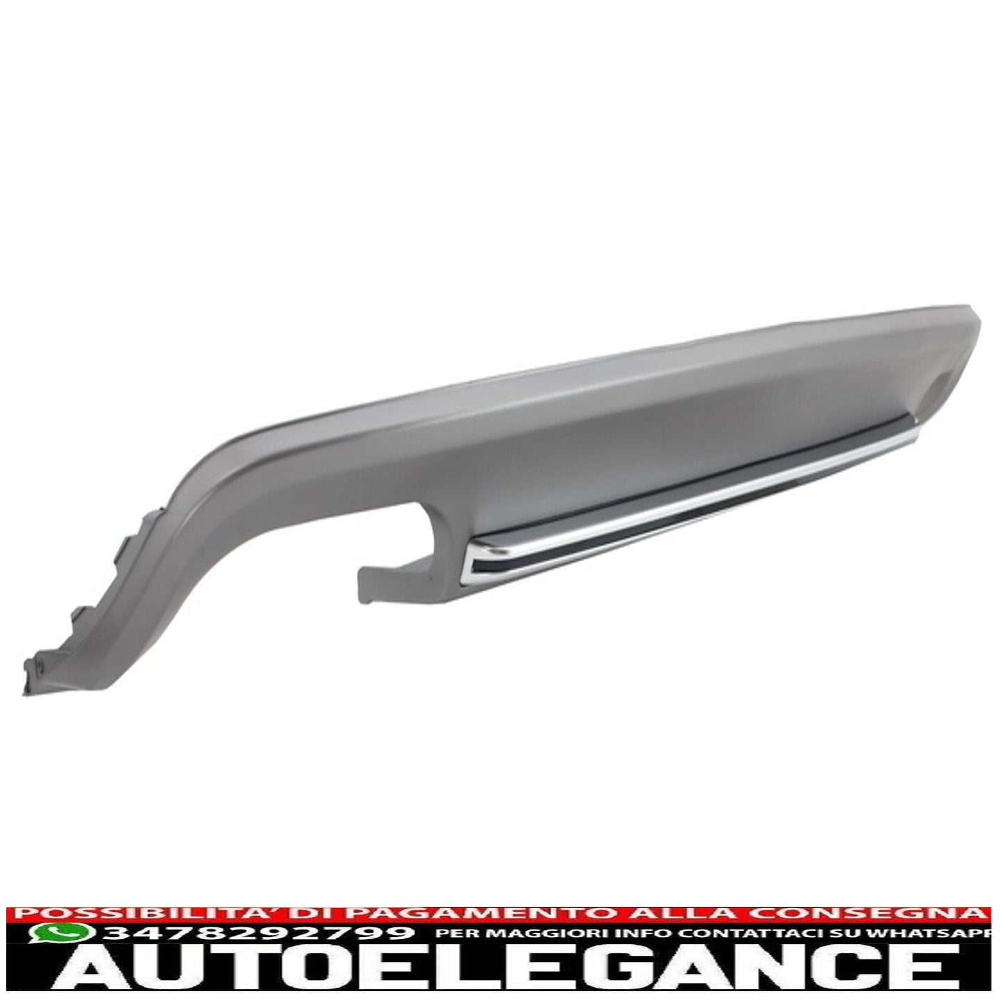 Diffusore mantovana paraurti posteriore adatto per audi a5 8t 2 porte coupé / cabriolet (2012-2015) design s5
