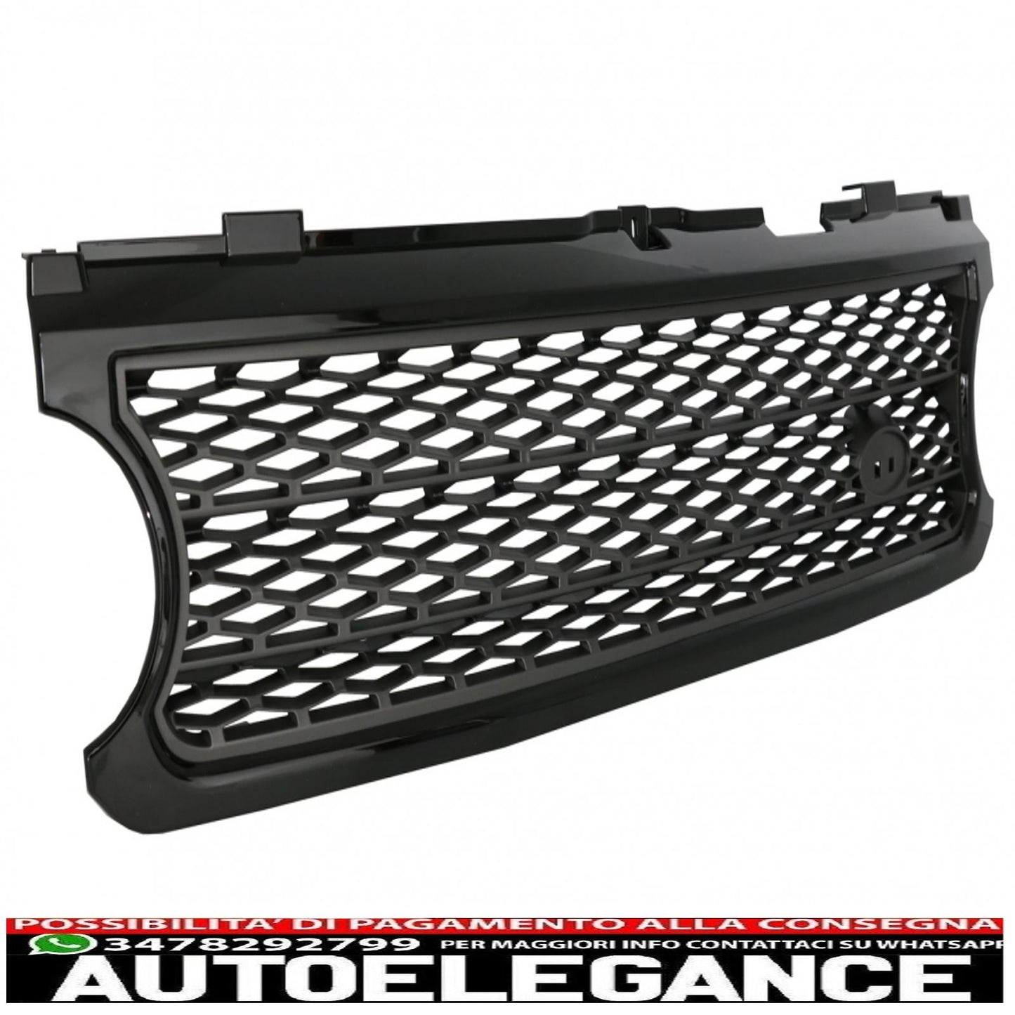 central grille and side vents assembly suitable for land rover vogue iii l322 (2006-2009) black grey autobiography supercharged edition