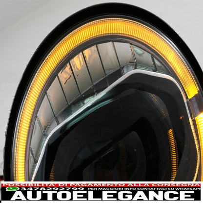 7 Inch Cree LED Headlights Drl Angel Eye Amber Fit For Jeep Wrangler JK (2007-2017) Conversion To 2018+ Model