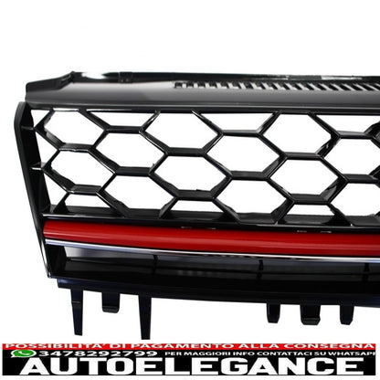 central grille without badge suitable for vw golf 7 vii (2012-2017) gti r-line design 