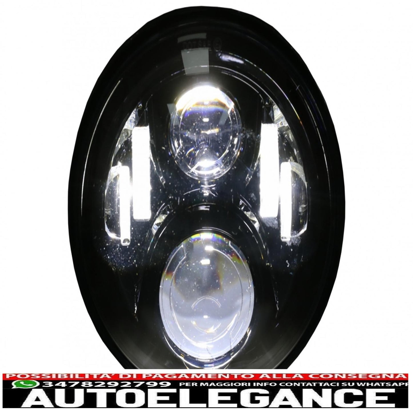 Motorcycle LED Headlight Suitable For Honda CB250 CB400 CB500 CB1300 / Hornet 250 / Hornet 600 Hornet 900 / VTR250 VTEC400 75W 7 Inch IP67 H4
