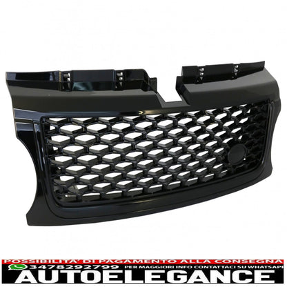 central grille and side air intakes group suitable for land rover sport l320 restyling (2009-2013) autobiography look all black edition