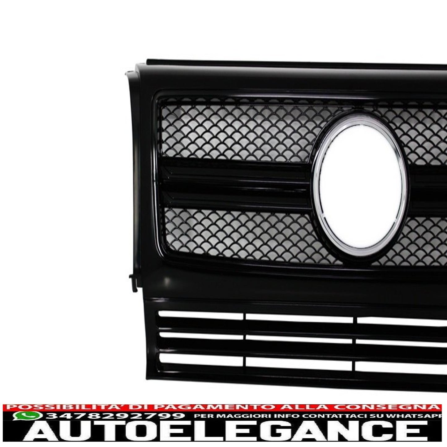 front grill suitable for mercedes g class w463 (1990-2017) new design g65 g63 all black
