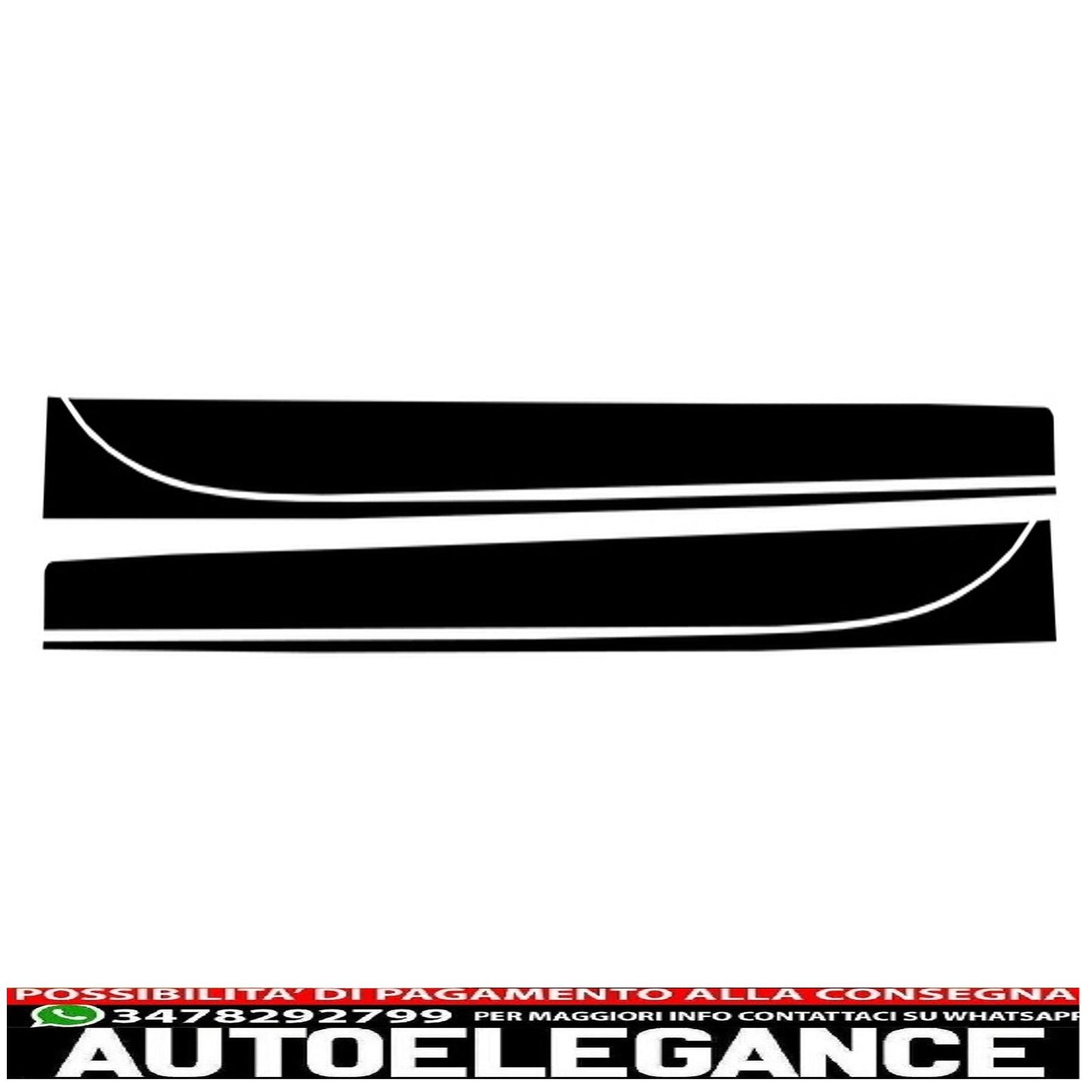 side decals matt black vinyl sticker suitable for BMW 3 series F30 F31 (2011-up) M-Performance design 