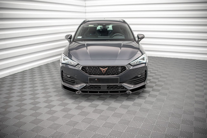 SPLITTER ADATTO PER SEAT CUPRA LEON 2020+ LOOK SPORTIVA NERO LUCIDO