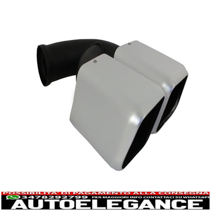 exhaust tips muffler tips suitable for porsche cayenne 958 (2011-up) cayenne s, cayenne turbo, cayenne turbo s,