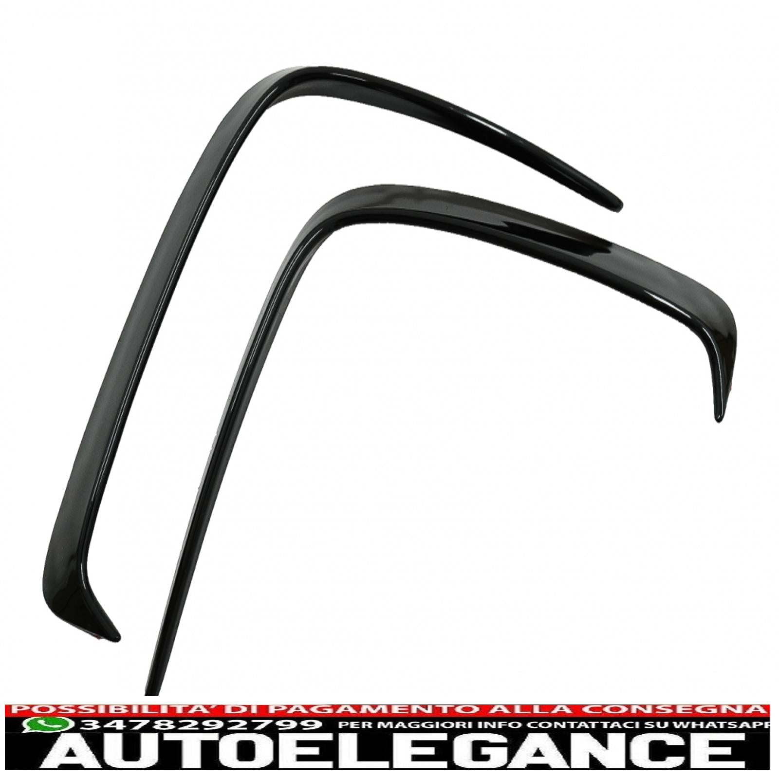Alette paraurti posteriori flics alette laterali adatte per mercedes classe a w176 (2012-2018) pianoforte nero AUTOELEGANCERICAMBI