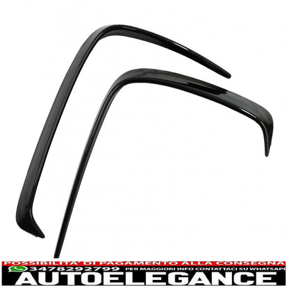 Alette paraurti posteriori flics alette laterali adatte per mercedes classe a w176 (2012-2018) pianoforte nero AUTOELEGANCERICAMBI