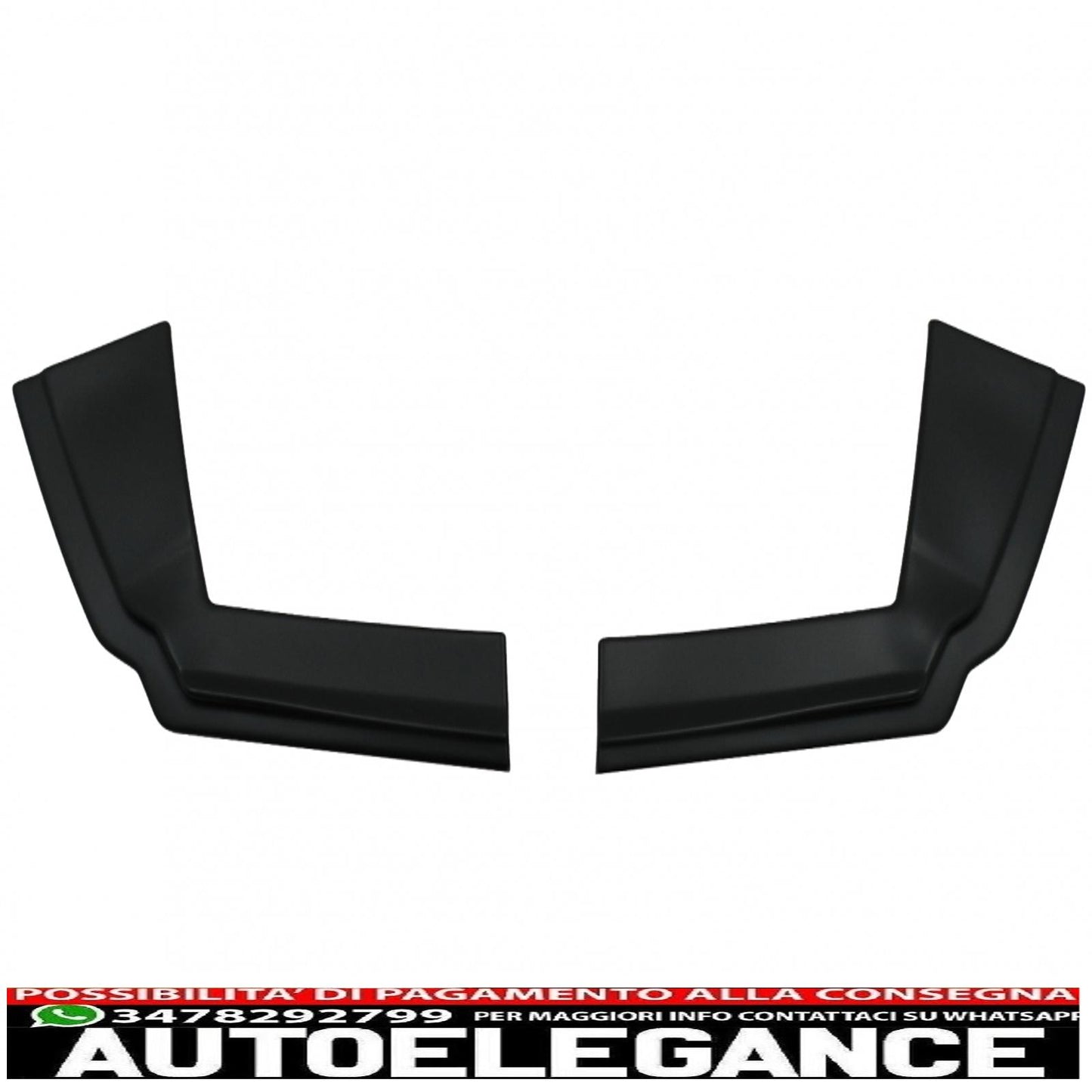 Alette sdoppiatori laterali paraurti posteriore adatte per alfa romeo giulia 952 (2016-2021) nero AUTOELEGANCERICAMBI
