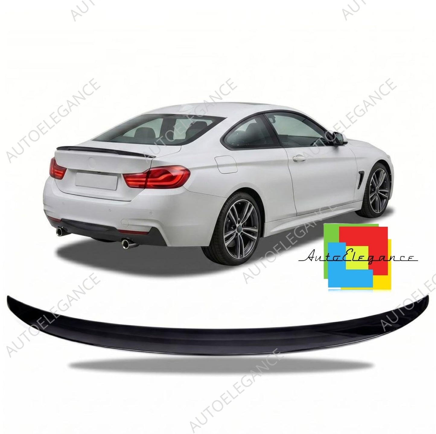 👉Spoiler sul bagagliaio lucido nero adatto per BMW Serie 4 F32 Coupé 13-20👈