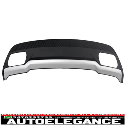 air diffuser with exhaust tips and panamericana gt-r grille all black for mercedes a class w176 (2012-08.2015) sport package 