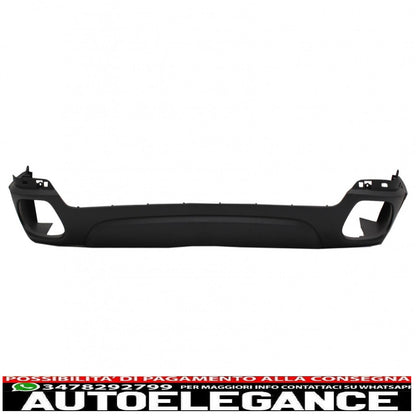 Diffusore mantovana per paraurti posteriore e terminali di scarico quadrati adatti per BMW X5 F15 (2013-2018) m-tech V8 design nero opaco per paraurti posteriore standard