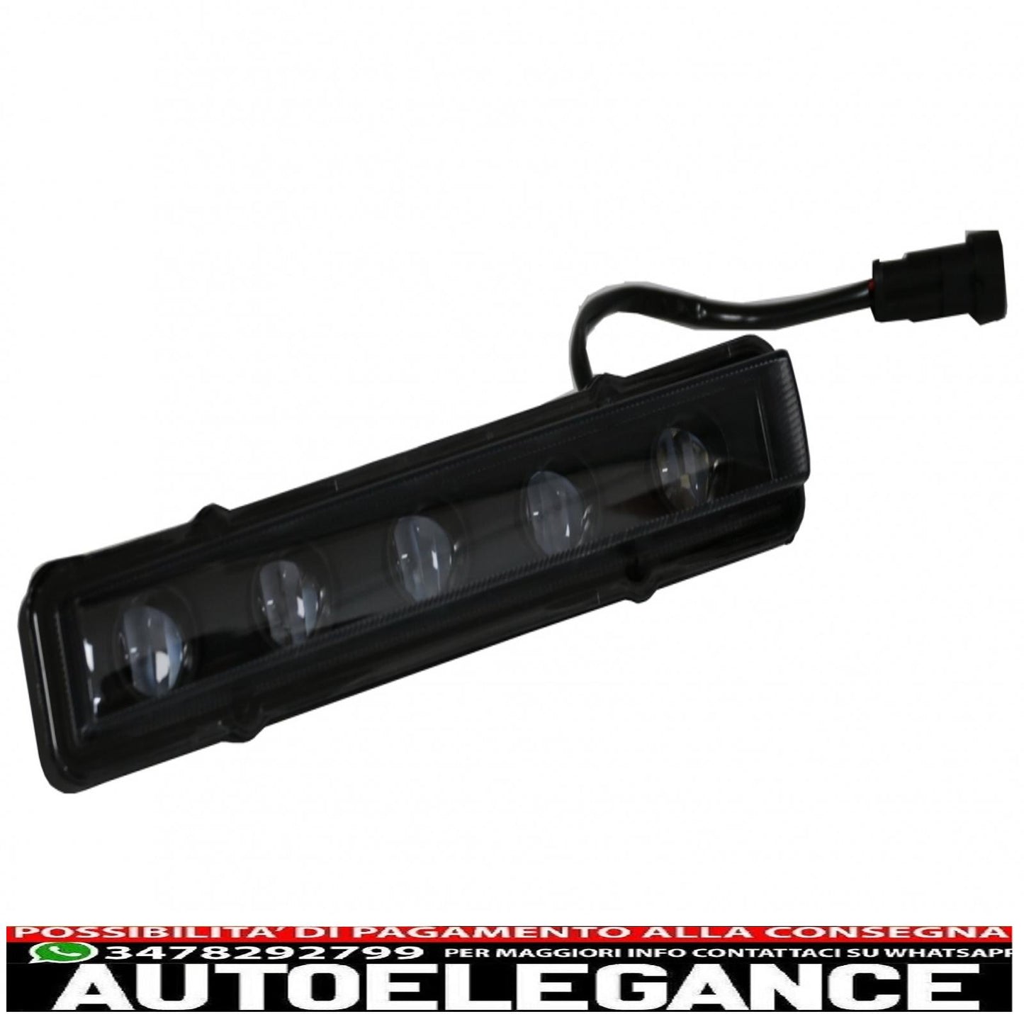 black drl led daytime running lights suitable for mercedes g class w463 (1989-2012) g65 black design 