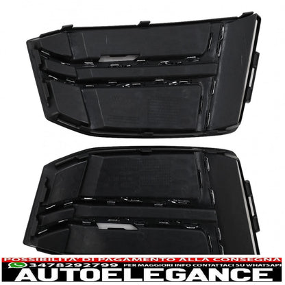 coperture inferiori della griglia del paraurti griglie laterali adatte per audi a4 b9 berlina avant (2016-2018) s-line silver edition AUTOELEGANCERICAMBI