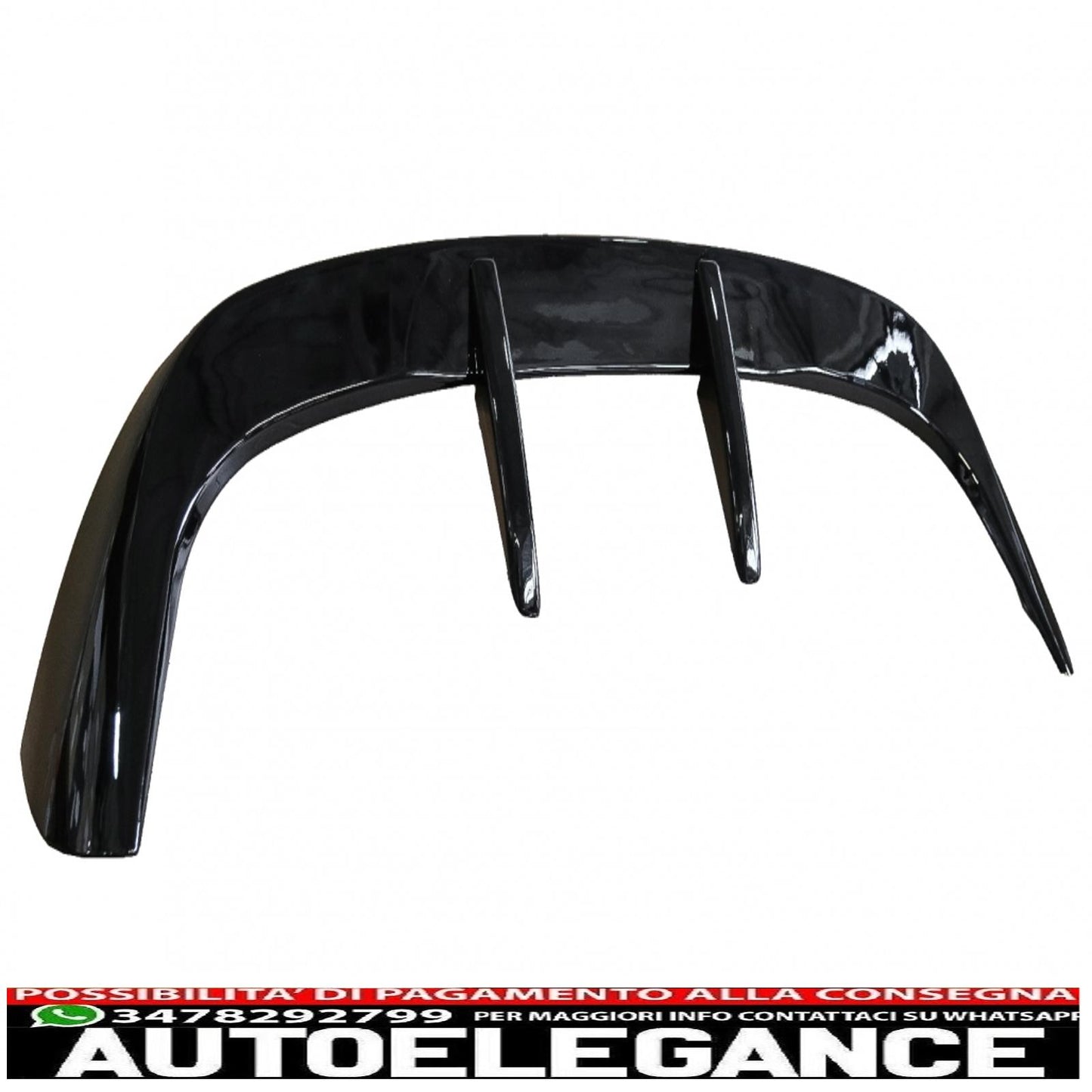 ala spoiler sul tetto adatta per bmw x1 suv f48 pre-lci (06.2015-2019) sport piano nero AUTOELEGANCERICAMBI