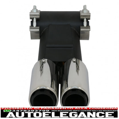 Exhaust tips suitable for Porsche 718 Cayman Boxster 982 (2016-up) chrome 