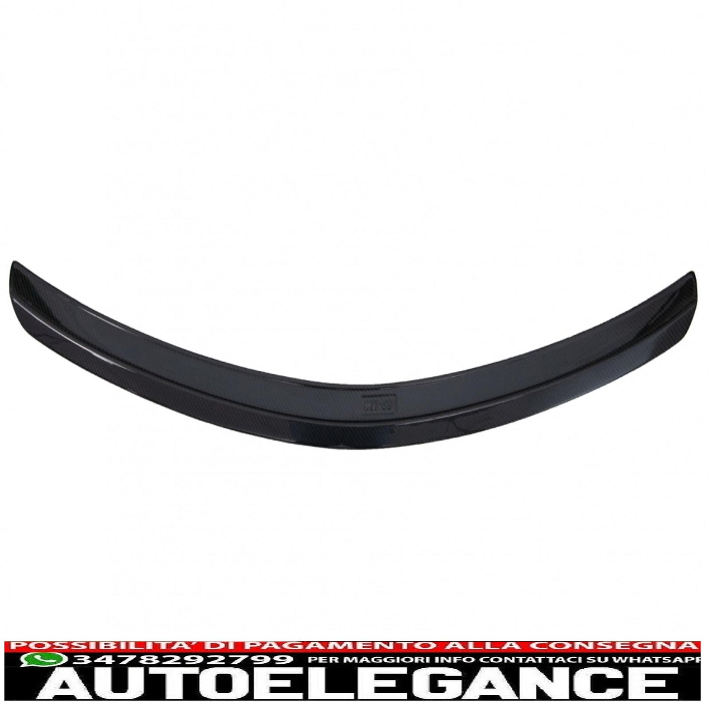 trunk spoiler suitable for mercedes c-class w204 limousine (2007-2014) real carbon design 