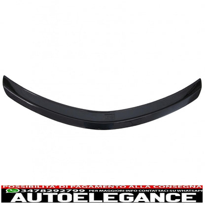 trunk spoiler suitable for mercedes c-class w204 limousine (2007-2014) real carbon design 