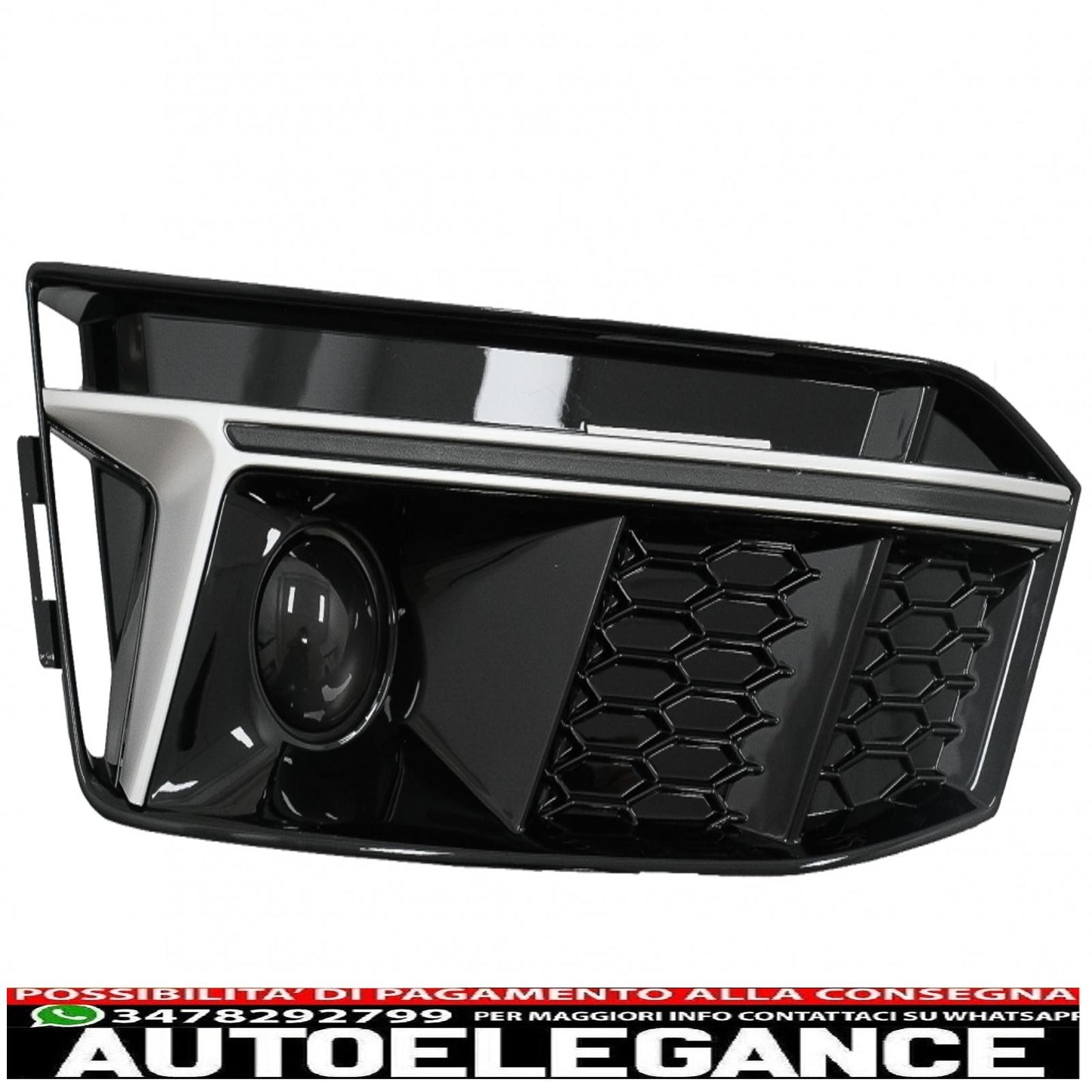 lower grill bumper covers ACC side grills suitable for audi a4 b9 s-line sedan avant (2016-2018) rs4 design silver edition 