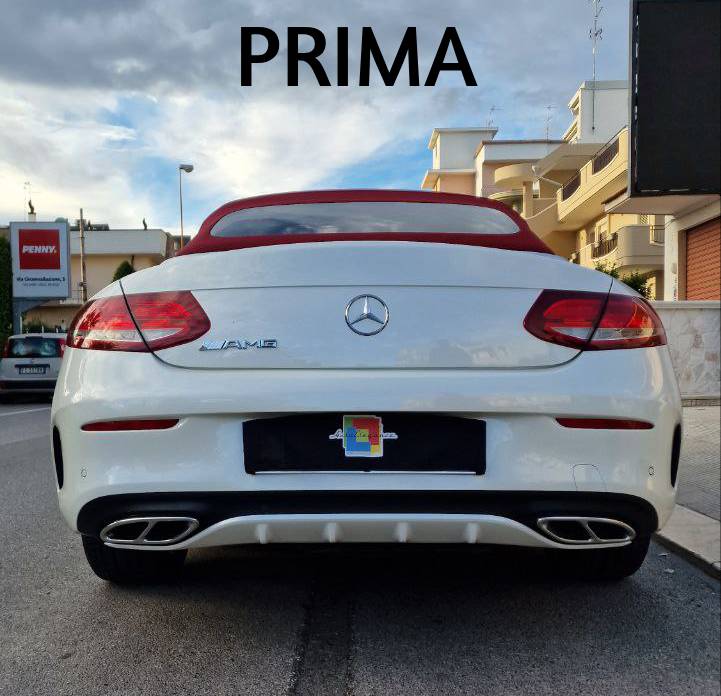 DIFFUSER SUITABLE FOR MERCEDES C CLASS C205 COUPE 2015-2020 AMG LOOK C63 