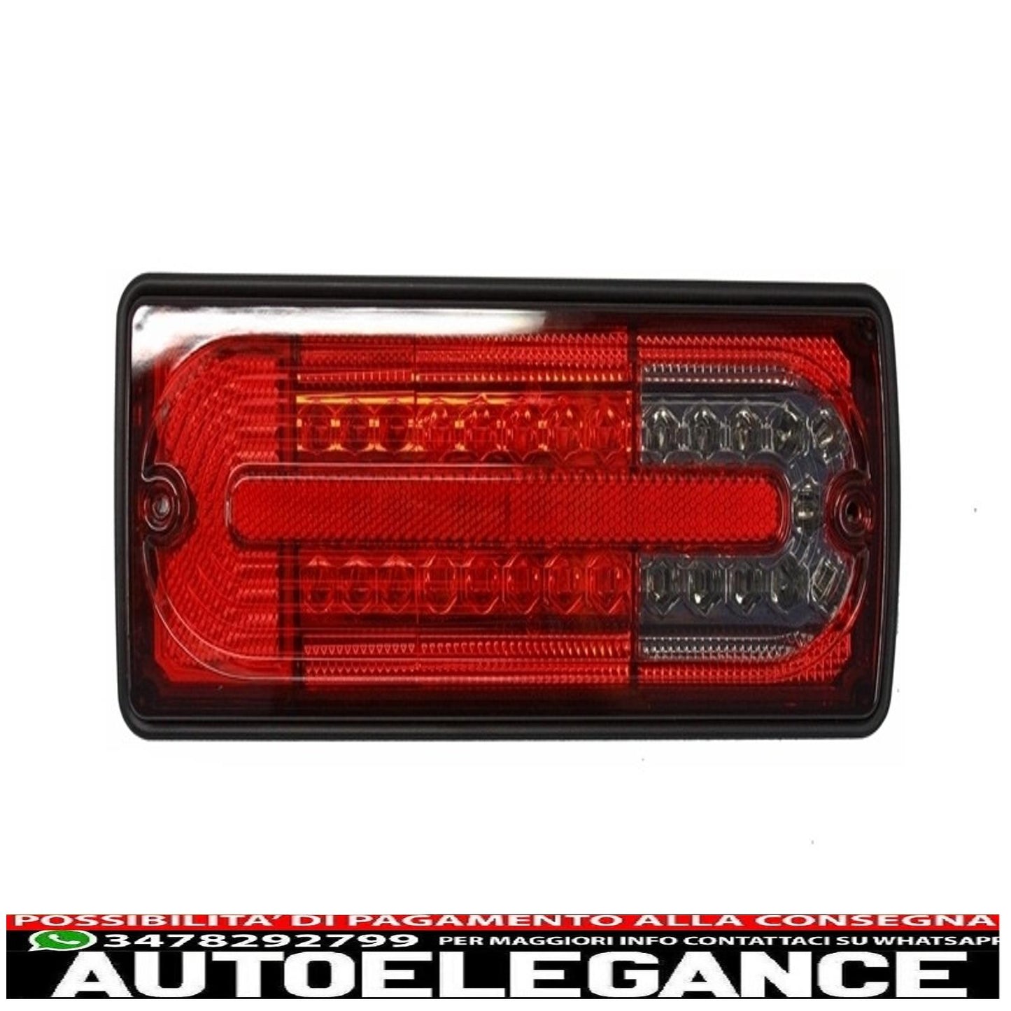 led rear lights suitable for mercedes g class w463 (1989-2015) smoke red