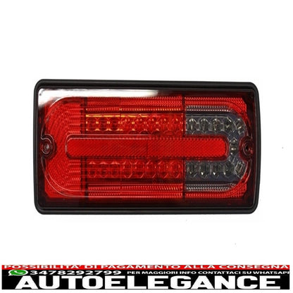 led rear lights suitable for mercedes g class w463 (1989-2015) smoke red