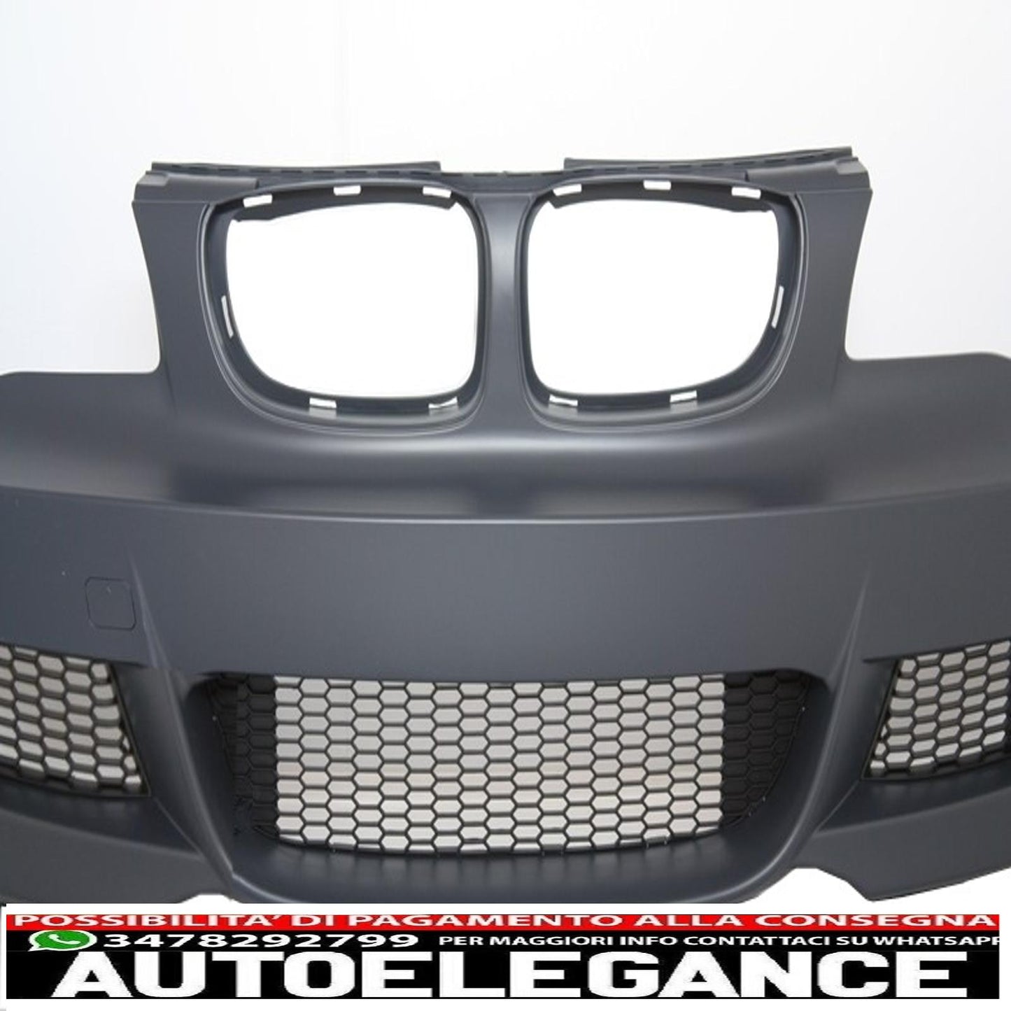 paraurti anteriore con minigonne laterali adatto per bmw serie 1 e87 (2009-2012) m-tech m-technik design