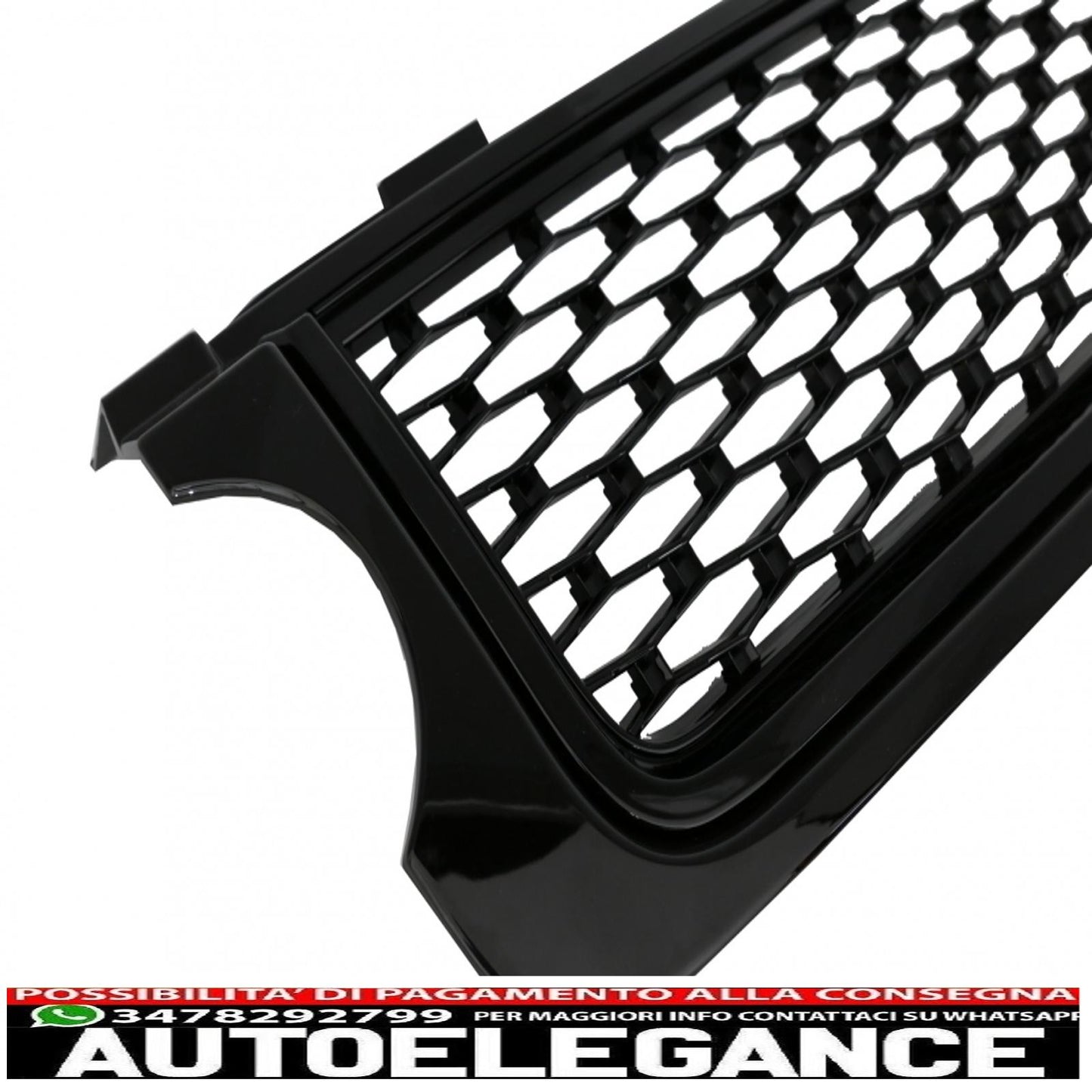 center grille suitable for land rover vogue iii l322 (2010-2012) all black autobiography supercharged edition