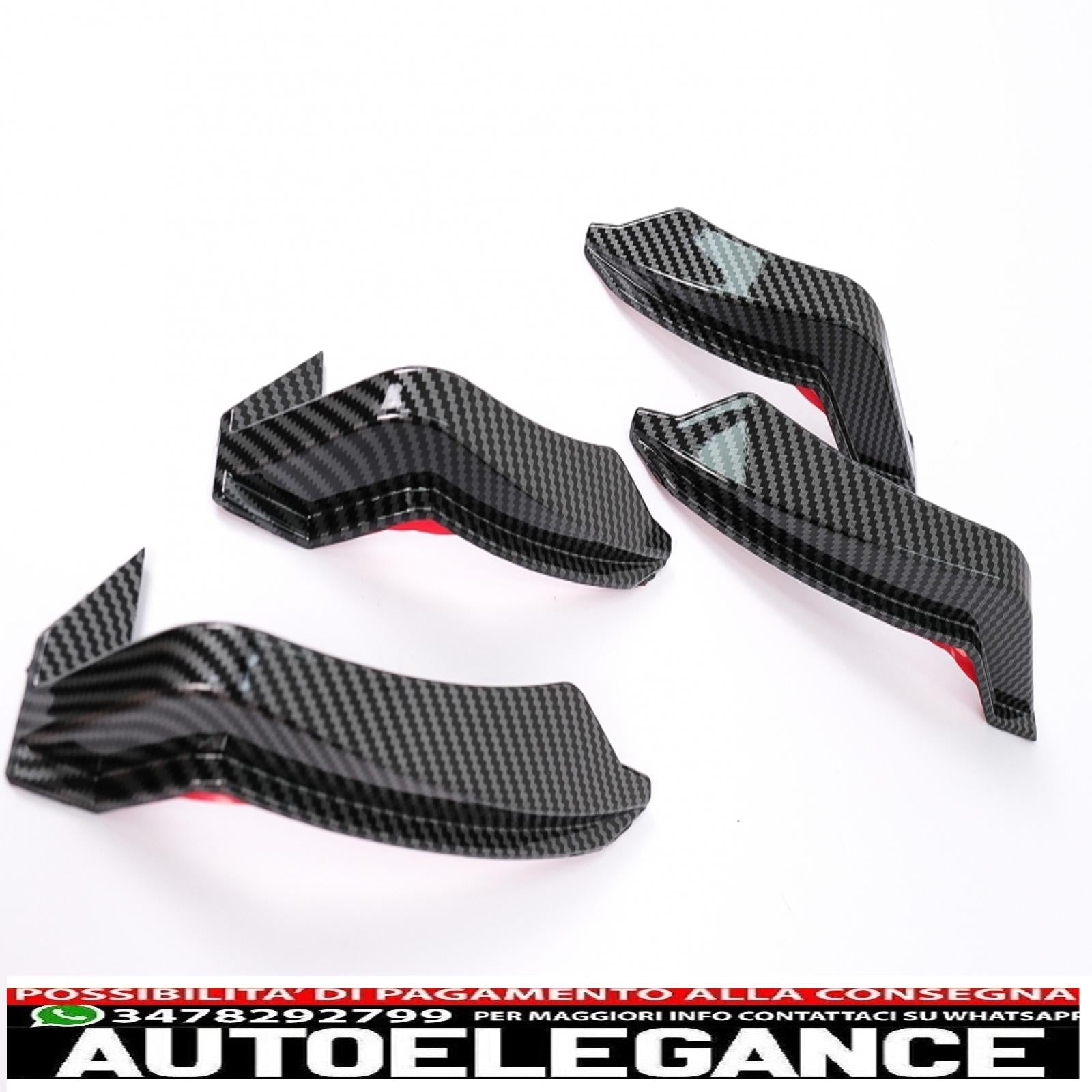 Alette paraurti anteriori adatte per audi a5 f5 (2017-2019) per quattro rs5 design rivestite in carbonio AUTOELEGANCERICAMBI