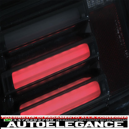 led taillights suitable for jeep wrangler jk (2007-2018) led bar smoke black